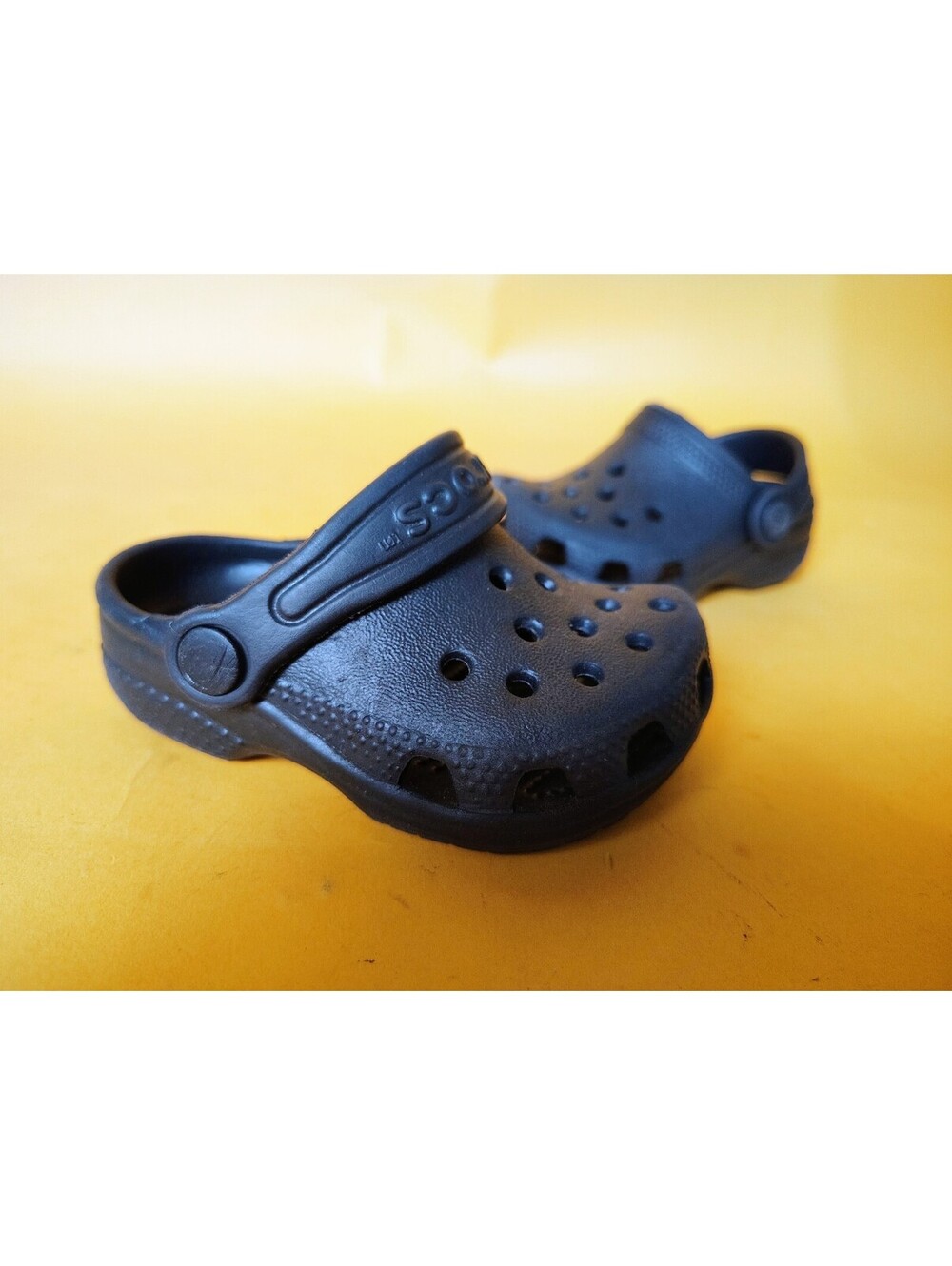 Crocs Classic Clogs Toddler Size C 2 3 Black Slip On Water Shoes Sandal Kids